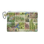 Garden Sanctuary Photo Collage Print Canvas Cosmetic Bag (Medium)