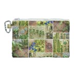 Garden Sanctuary Photo Collage Print Canvas Cosmetic Bag (Large)