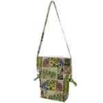 Garden Sanctuary Photo Collage Print Folding Shoulder Bag