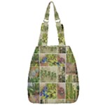 Garden Sanctuary Photo Collage Print Center Zip Backpack