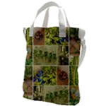 Garden Sanctuary Photo Collage Print Canvas Messenger Bag