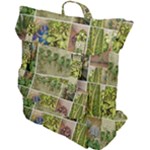 Garden Sanctuary Photo Collage Print Buckle Up Backpack