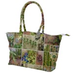 Garden Sanctuary Photo Collage Print Canvas Shoulder Bag