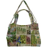 Garden Sanctuary Photo Collage Print Double Compartment Shoulder Bag