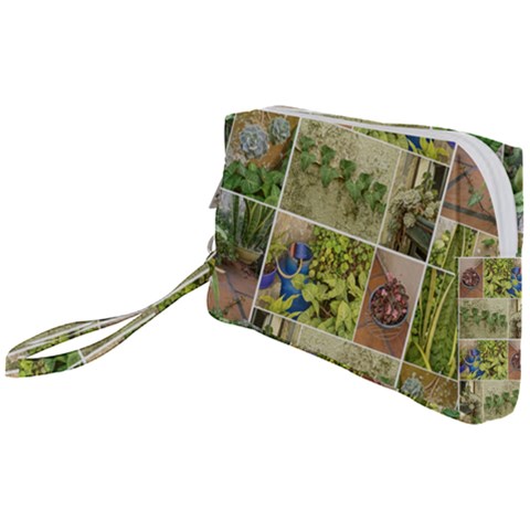 Garden Sanctuary Photo Collage Print Wristlet Pouch Bag (Small) from ArtsNow.com