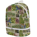 Garden Sanctuary Photo Collage Print Zip Bottom Backpack