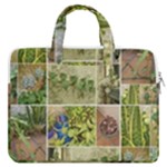 Garden Sanctuary Photo Collage Print MacBook Pro 13  Double Pocket Laptop Bag