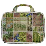 Garden Sanctuary Photo Collage Print Travel Toiletry Bag With Hanging Hook