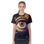 Eye of the Universe (AI) Women s Cotton T-Shirt