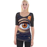 Eye of the Universe (AI) Wide Neckline T-Shirt