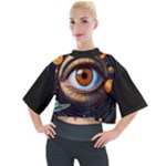 Eye of the Universe (AI) Mock Neck T-Shirt