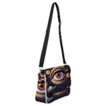 Eye of the Universe (AI) Shoulder Bag with Back Zipper