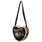 Eye of the Universe (AI) Heart Shoulder Bag