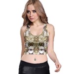 Opulent Essence Print Racer Back Crop Top