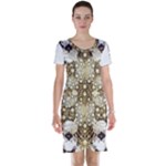 Opulent Essence Print Short Sleeve Nightdress