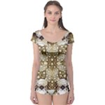 Opulent Essence Print Boyleg Leotard 