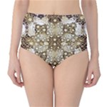 Opulent Essence Print Classic High-Waist Bikini Bottoms