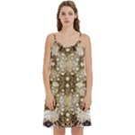 Opulent Essence Print Mini Camis Dress With Pockets