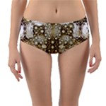 Opulent Essence Print Reversible Mid-Waist Bikini Bottoms