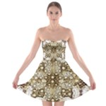 Opulent Essence Print Strapless Bra Top Dress