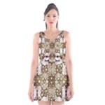 Opulent Essence Print Scoop Neck Skater Dress