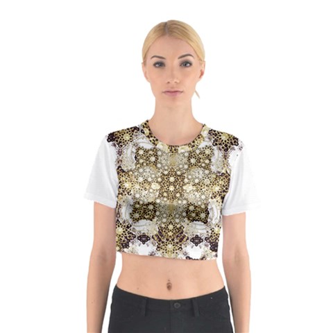 Opulent Essence Print Cotton Crop Top from ArtsNow.com