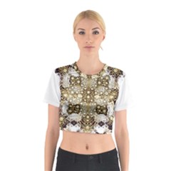 Opulent Essence Print Cotton Crop Top from ArtsNow.com