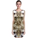 Opulent Essence Print Classic Sleeveless Midi Dress