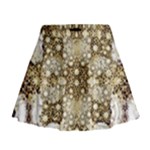 Opulent Essence Print Mini Flare Skirt