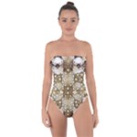 Opulent Essence Print Tie Back One Piece Swimsuit