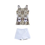 Opulent Essence Print Kids  Boyleg Swimsuit