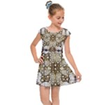 Opulent Essence Print Kids  Cap Sleeve Dress