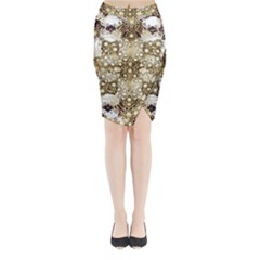 Opulent Essence Print Midi Wrap Pencil Skirt from ArtsNow.com