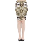 Opulent Essence Print Midi Wrap Pencil Skirt