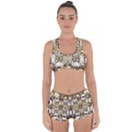 Opulent Essence Print Racerback Boyleg Bikini Set