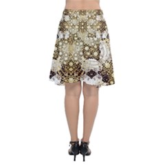 Chiffon Wrap Front Skirt 