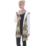 Opulent Essence Print Longline Hooded Cardigan