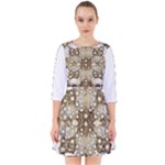 Opulent Essence Print Smock Dress