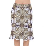 Opulent Essence Print Short Mermaid Skirt