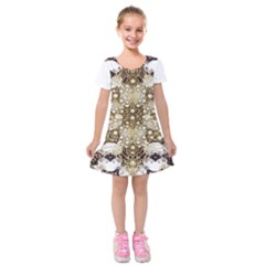 Opulent Essence Print Kids  Short Sleeve Velvet Dress from ArtsNow.com