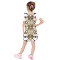 Kids  Short Sleeve Velvet Dress 