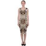 Opulent Essence Print Sleeveless Pencil Dress