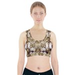 Opulent Essence Print Sports Bra With Pocket