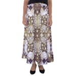 Opulent Essence Print Flared Maxi Skirt