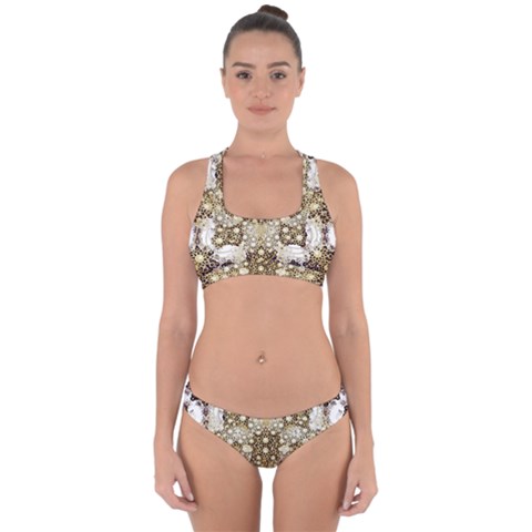 Opulent Essence Print Cross Back Hipster Bikini Set from ArtsNow.com