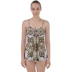 Opulent Essence Print Babydoll Tankini Top from ArtsNow.com