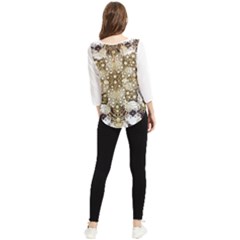 Chiffon Quarter Sleeve Blouse 