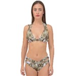 Opulent Essence Print Double Strap Halter Bikini Set