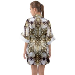 Half Sleeve Satin Kimono  