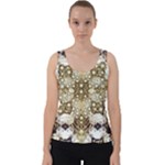 Opulent Essence Print Velvet Tank Top